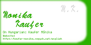 monika kaufer business card